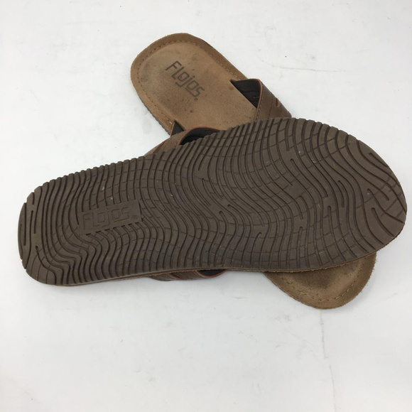 Flojos Alonzo Men's Comfort Flip Flops Sandals C/K - Picture 3 of 4